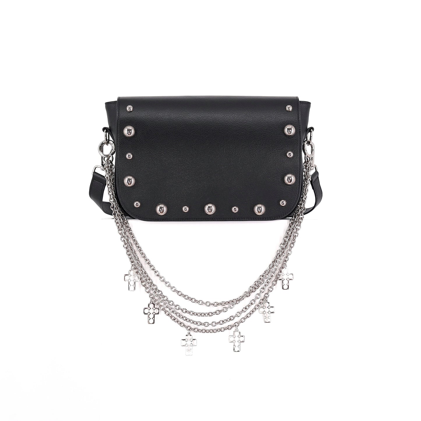 EMILIA handbag genuine leather black medium