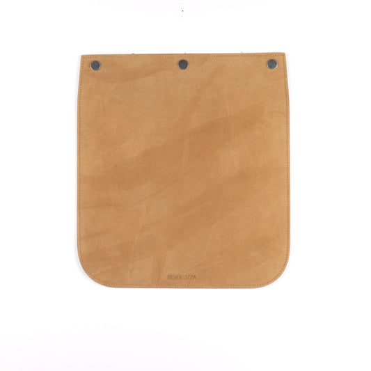 SIMPLY MODERN flap suede leather caramel medium