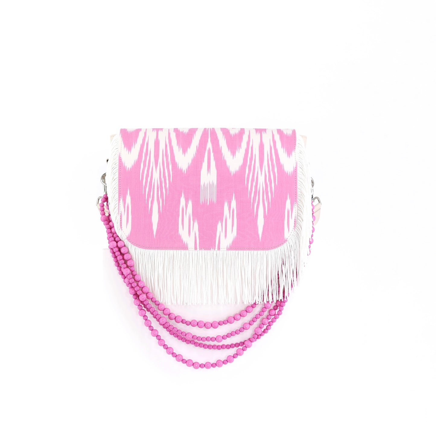 BAZAAR flap silk pink medium