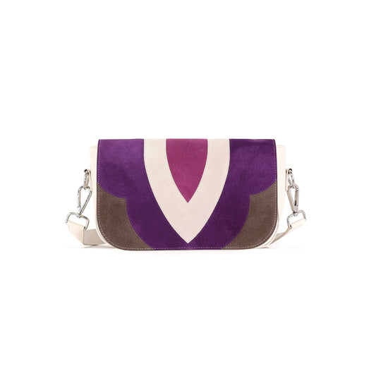 FREE SPIRIT flap genuine leather lilac small