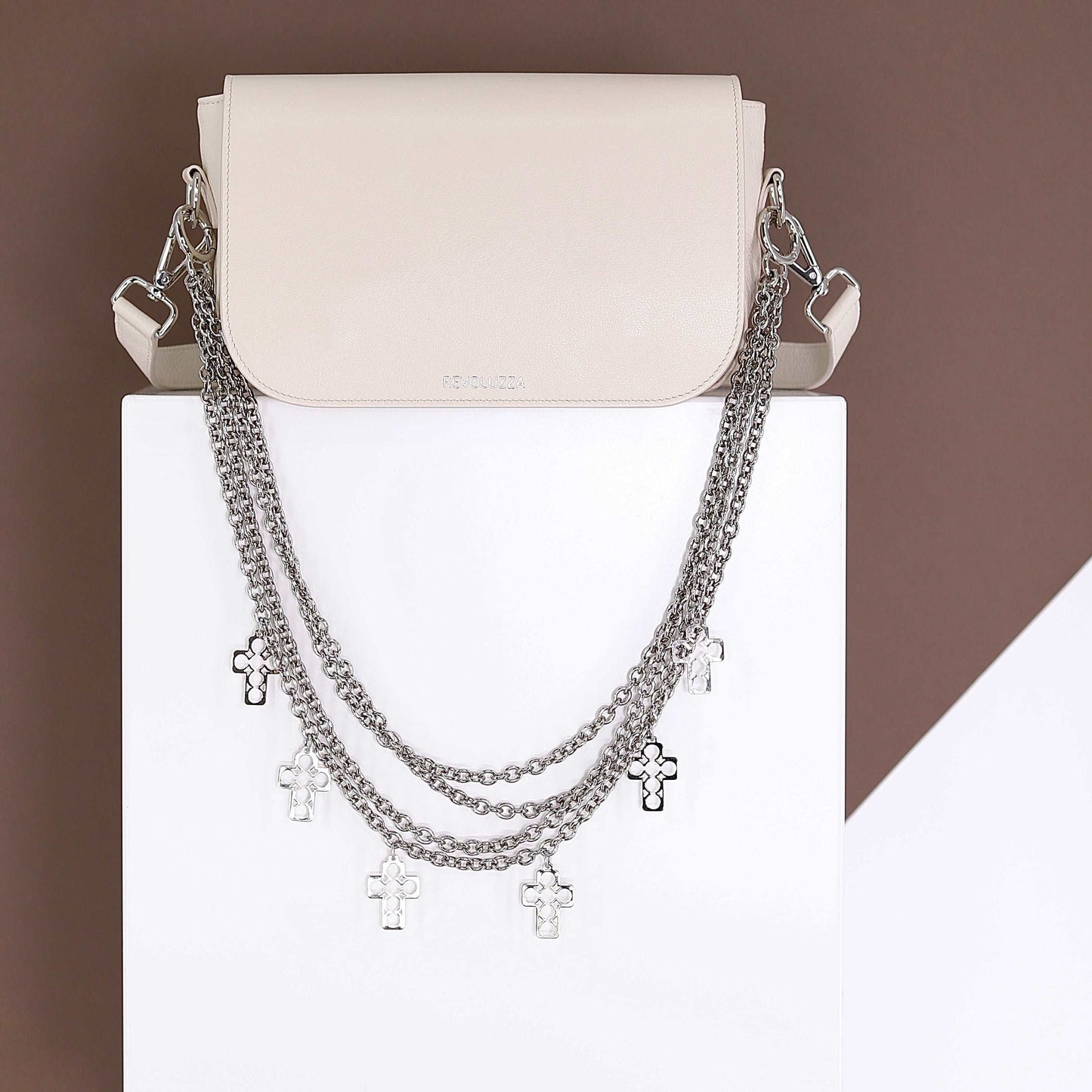 COOL REVOLUZZA 3 jewlery metal chain silver