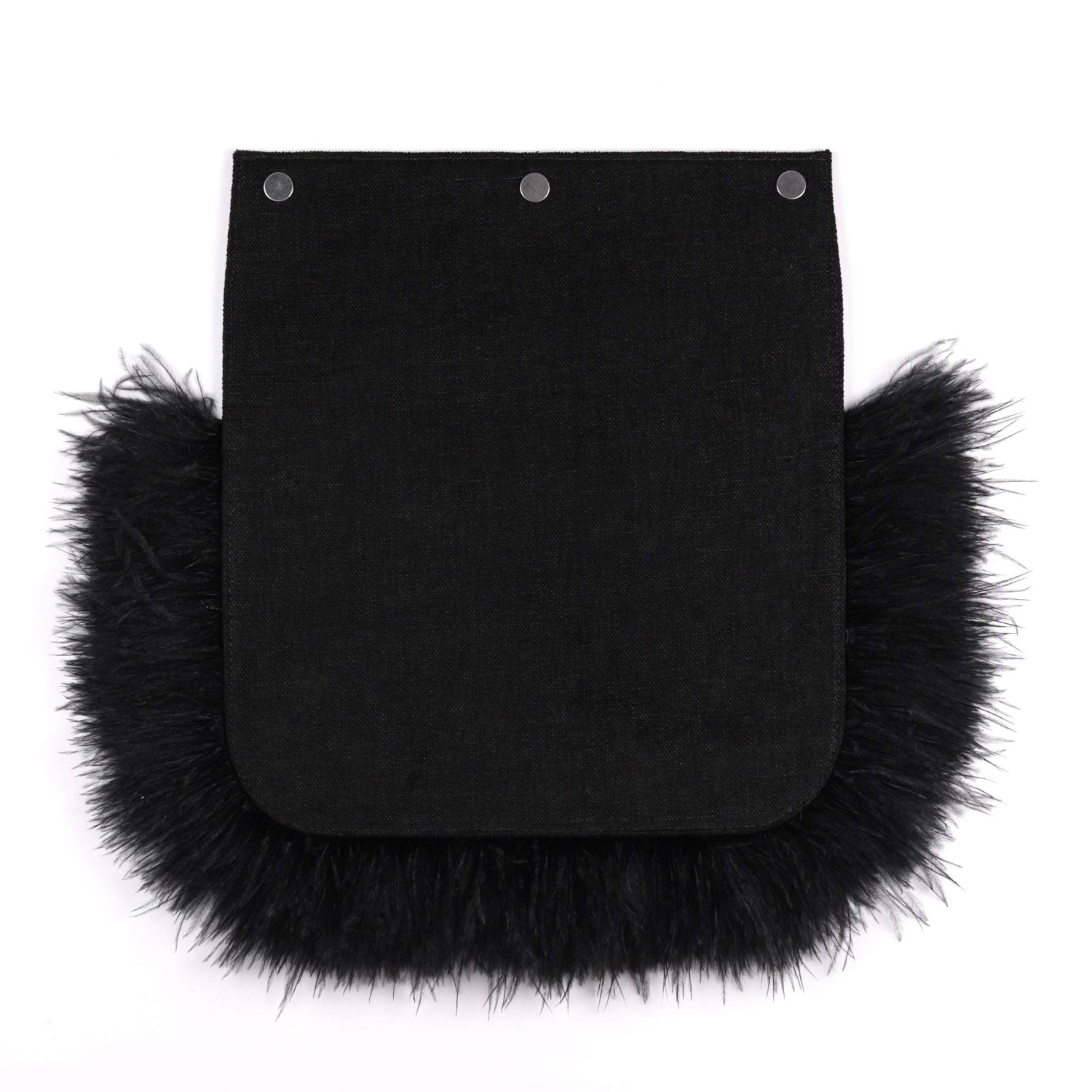 BIRDY feather flap black medium