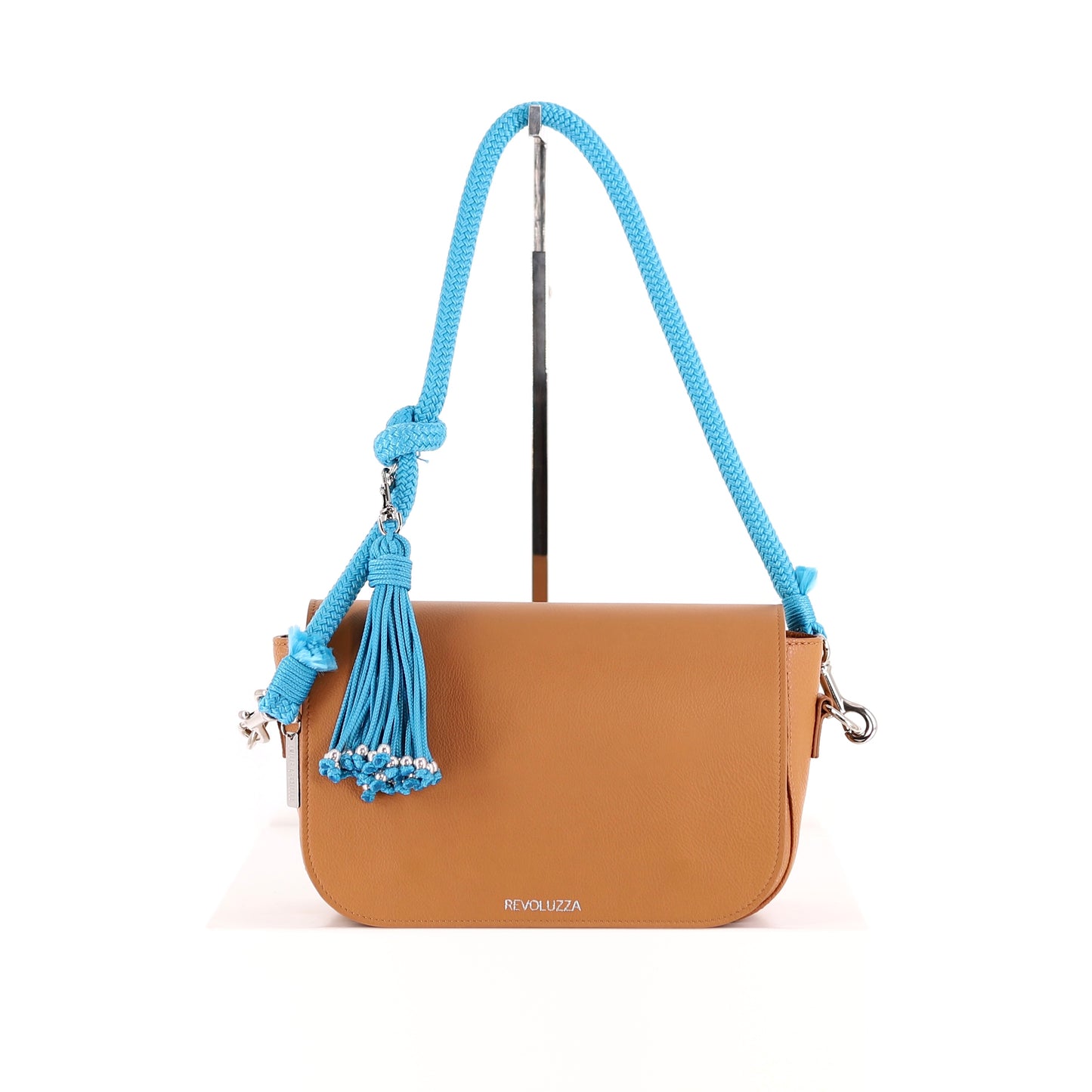 CARRY ME Rock 1 strap with pompon turquoise