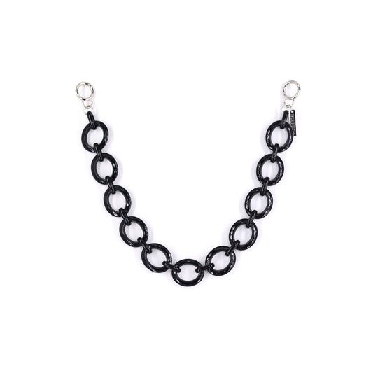 CARRY ME strap resine chain diamond cut black