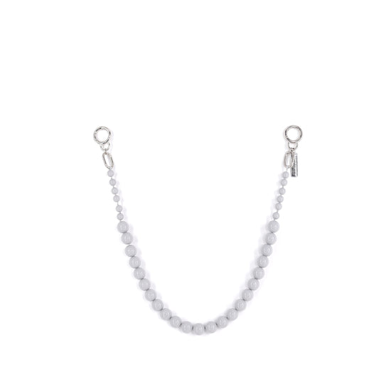 CARRY ME strap beaded chain grey