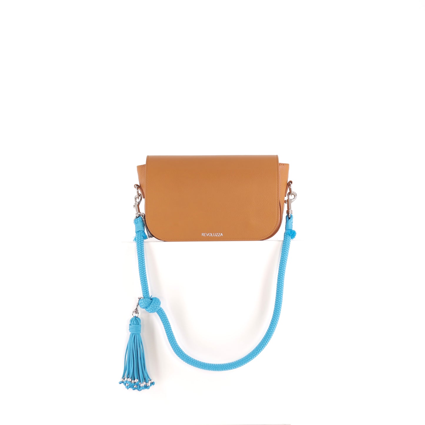 CARRY ME Rock 1 strap with pompon turquoise