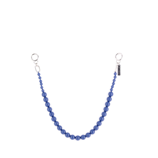 CARRY ME strap beaded chain dark blue