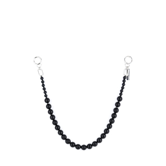 CARRY ME strap beaded chain black