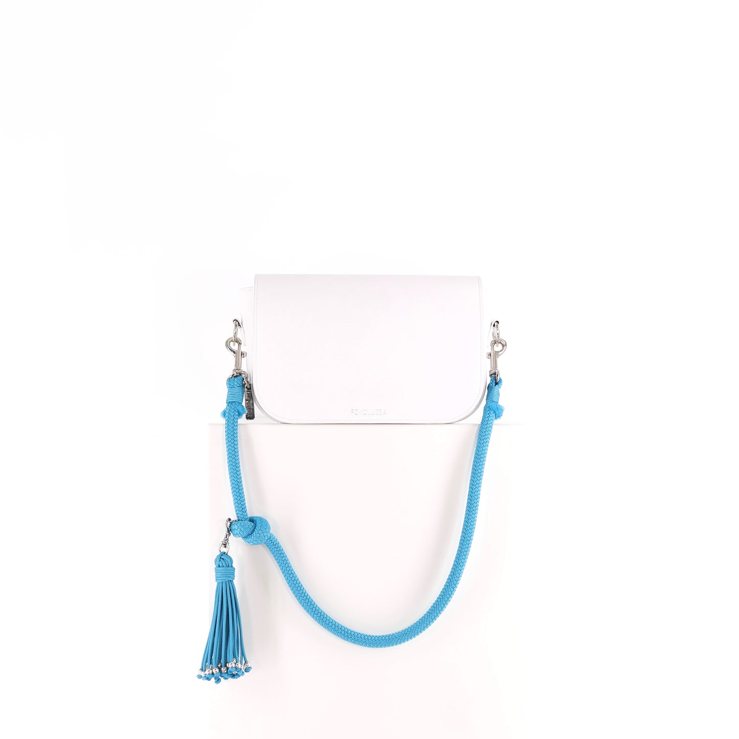 CARRY ME Rock 1 strap with pompon turquoise