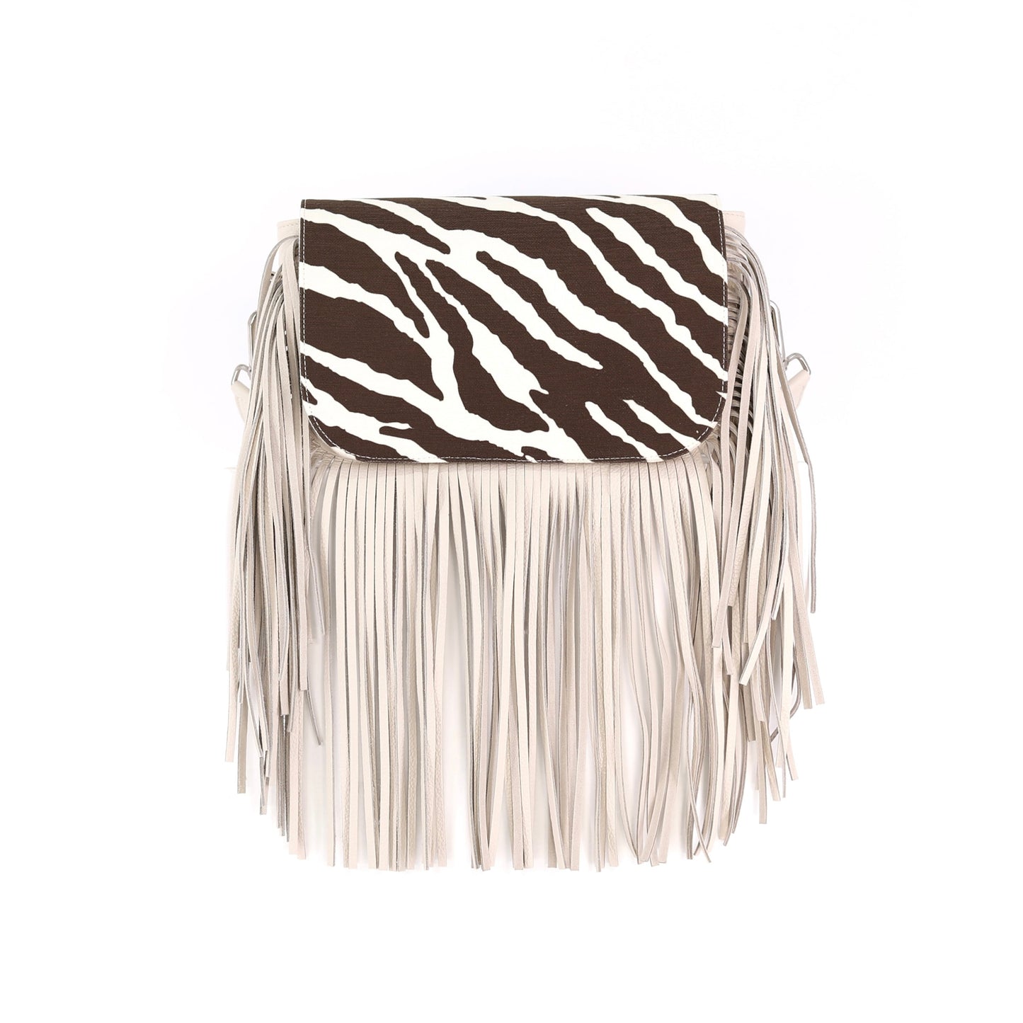 ZEBRA flap brown off-white small