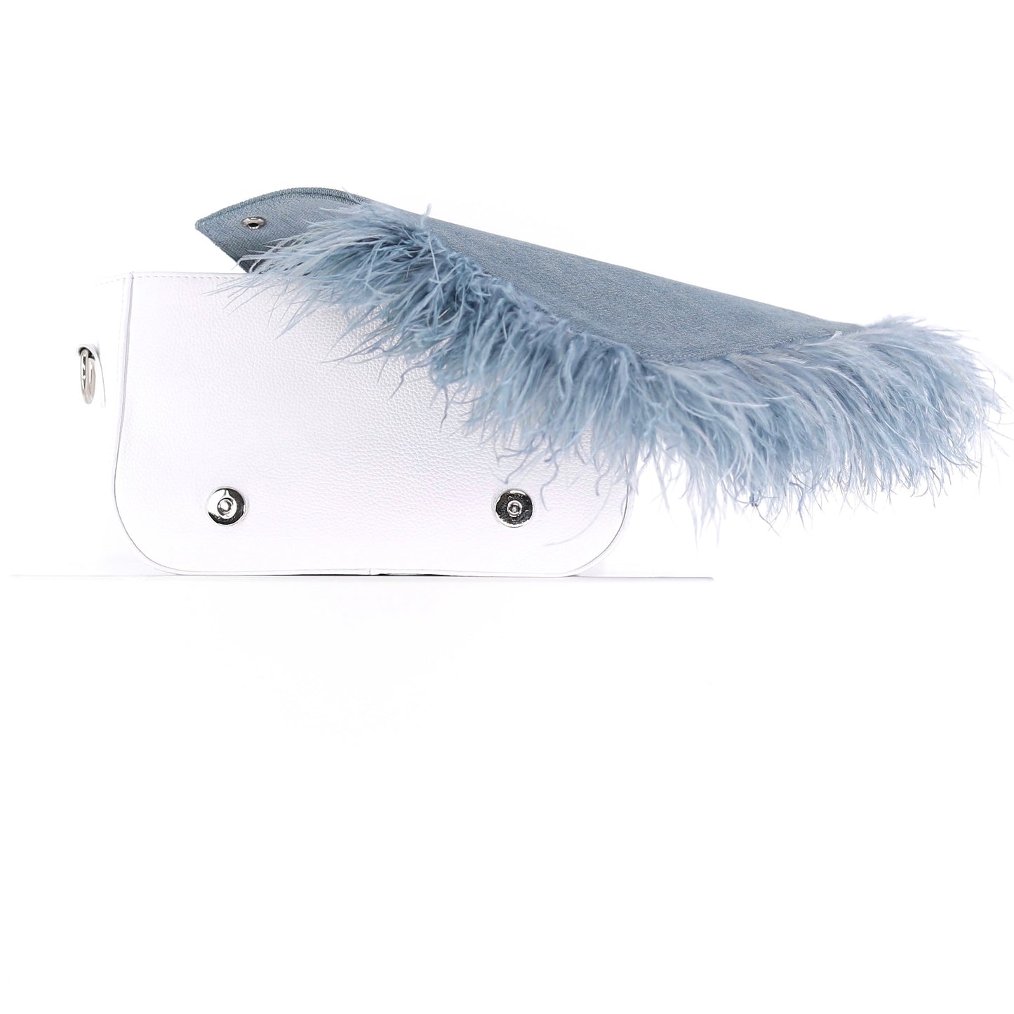 BIRDY feather flap misty blue small