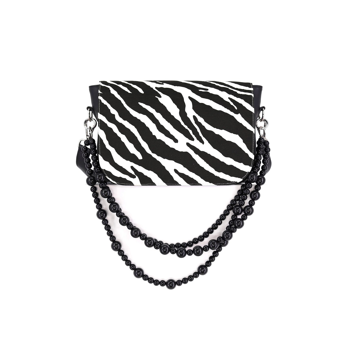 ZEBRA flap fabric print black off-white medium