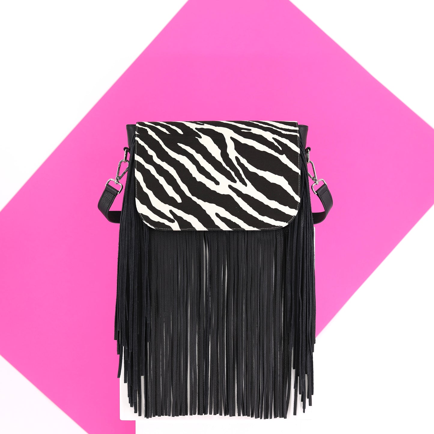 ZEBRA flap fabric print black off-white medium