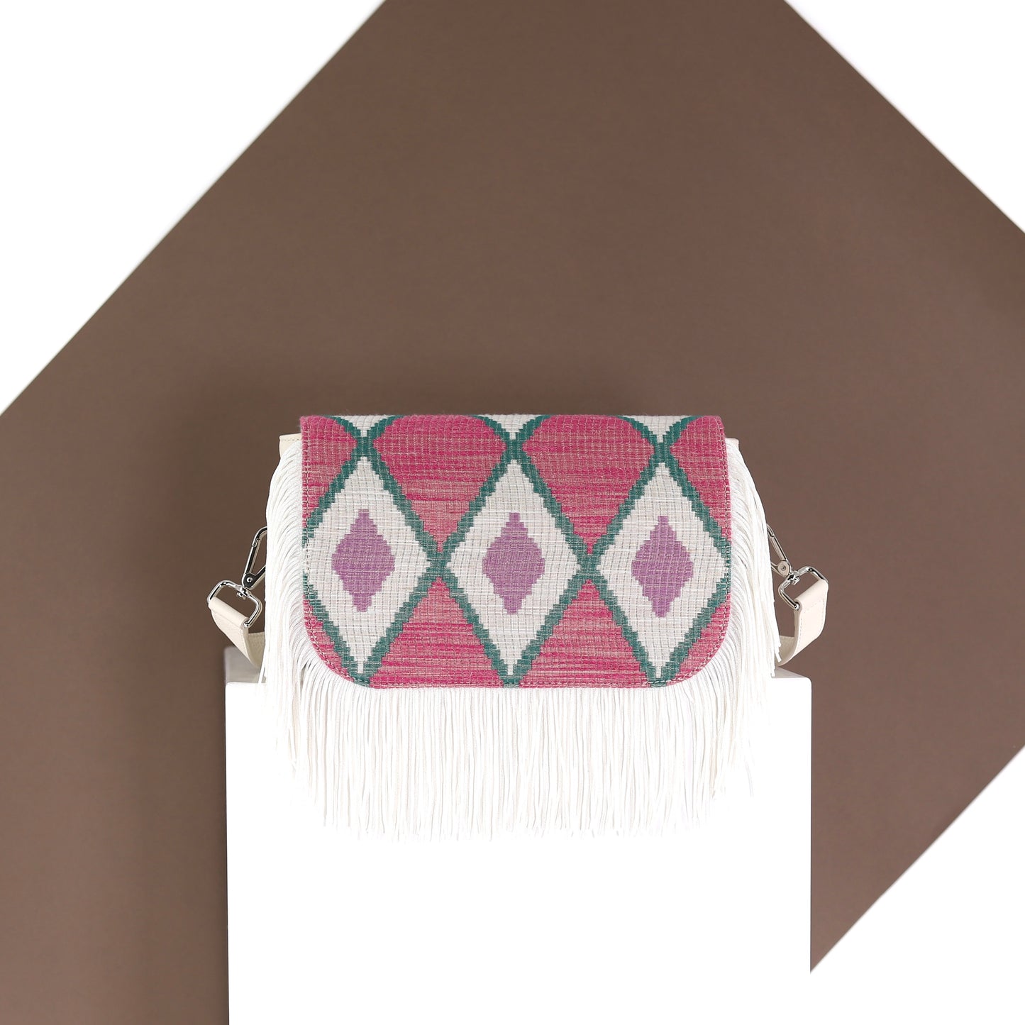 MARRAKECH BAZAAR flap lilac green small