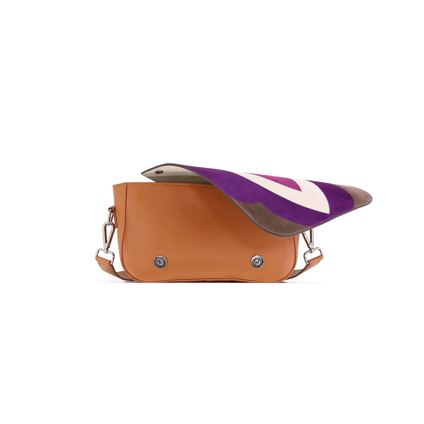 FREE SPIRIT flap genuine leather lilac small