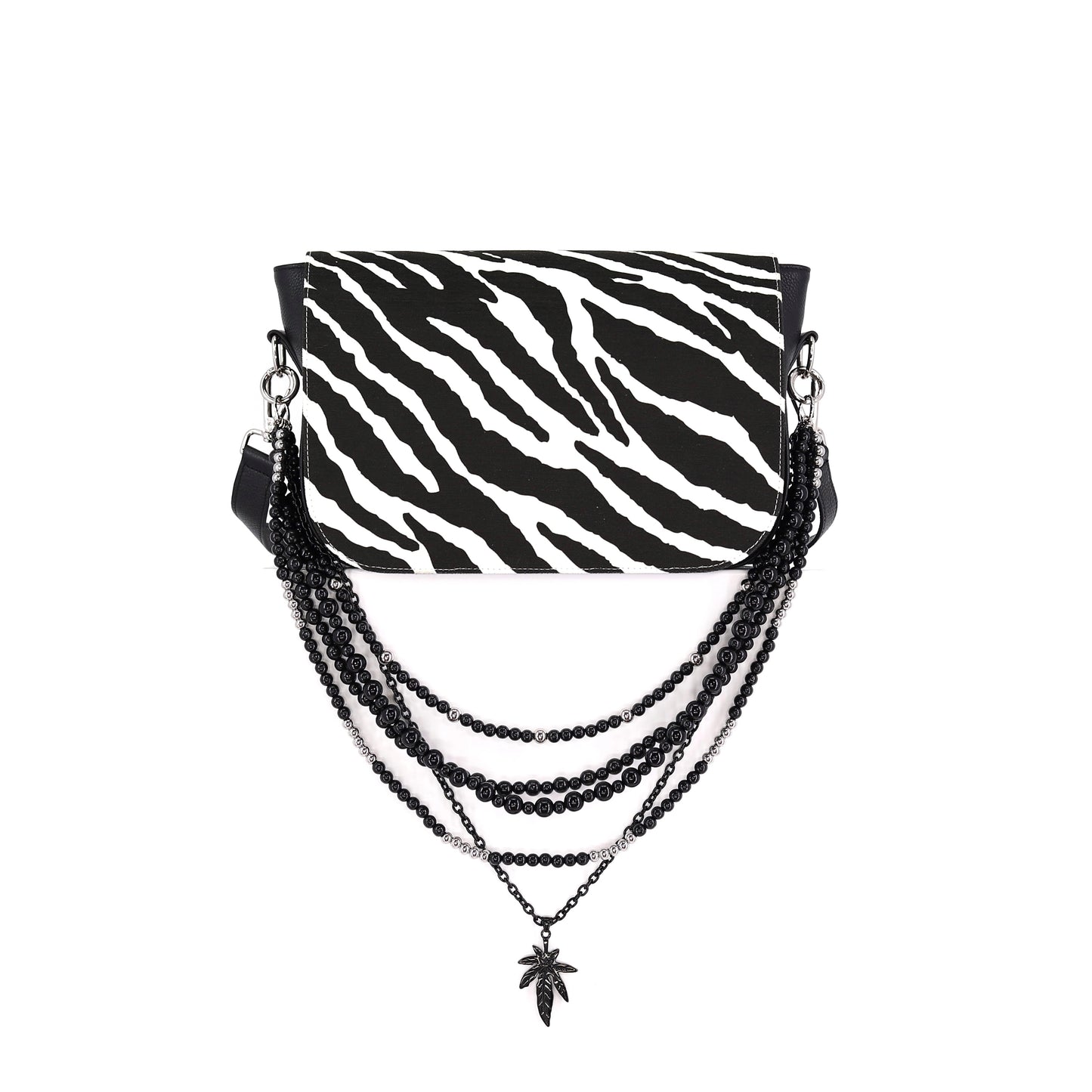 ZEBRA flap fabric print black off-white medium