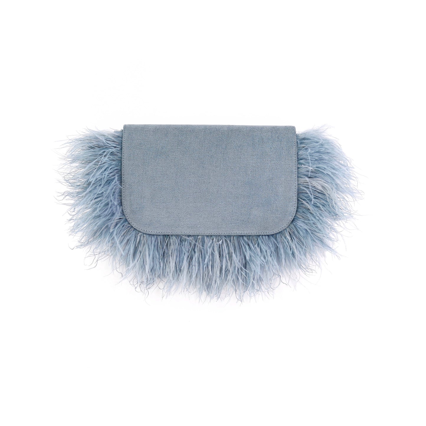 BIRDY feather flap misty blue small