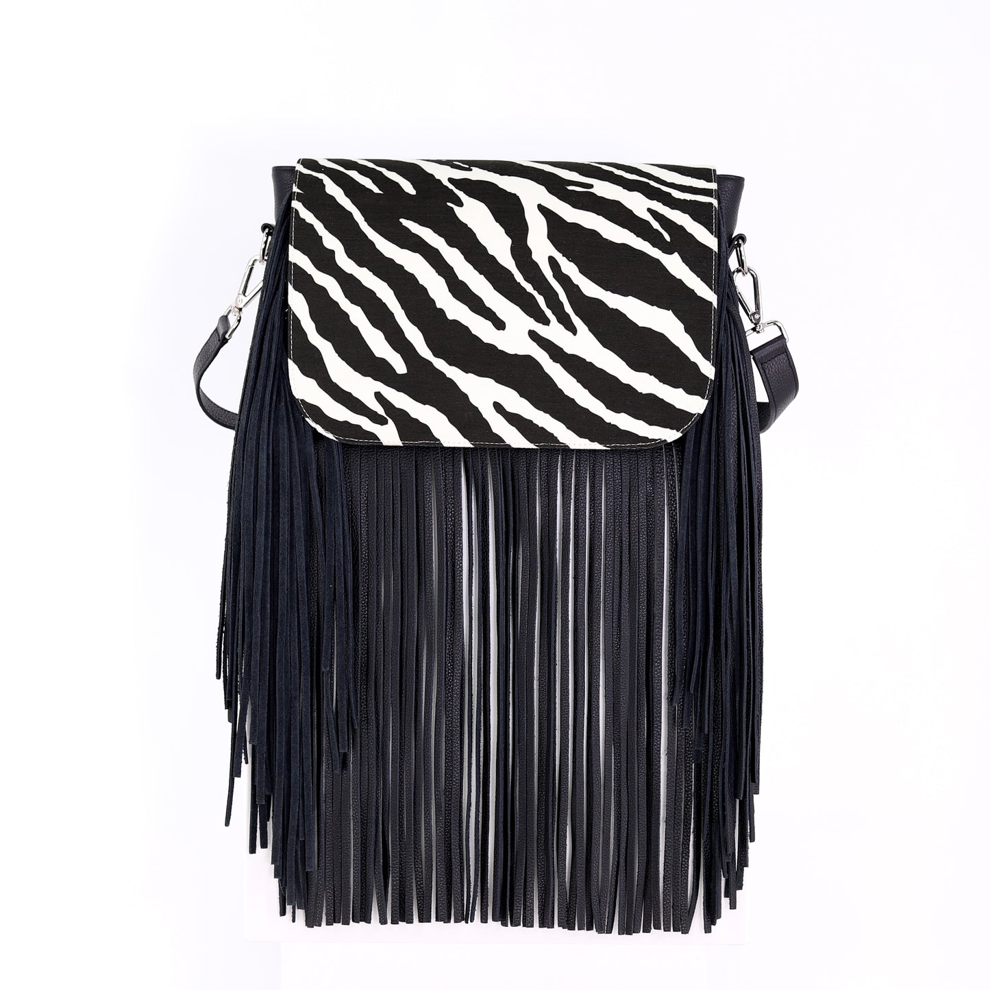 ZEBRA flap fabric print black off-white medium