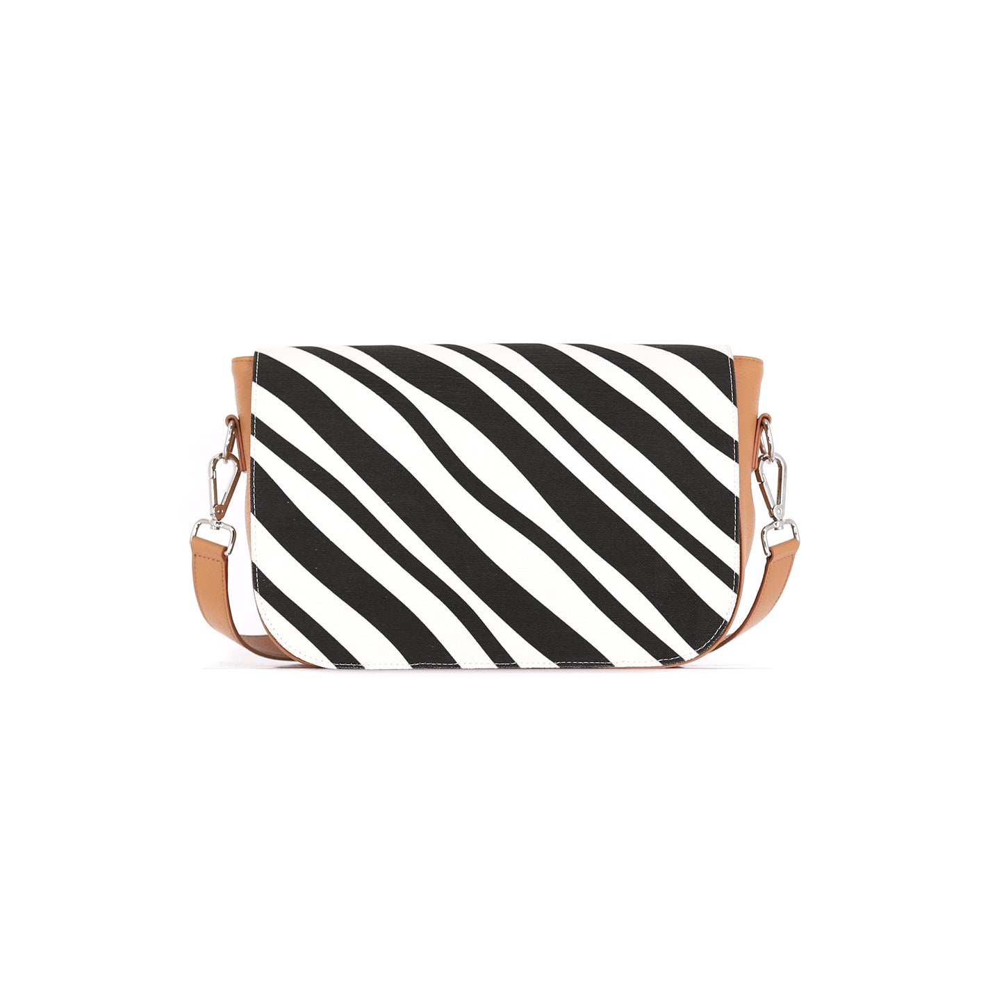 WAVES flap black off-white medium