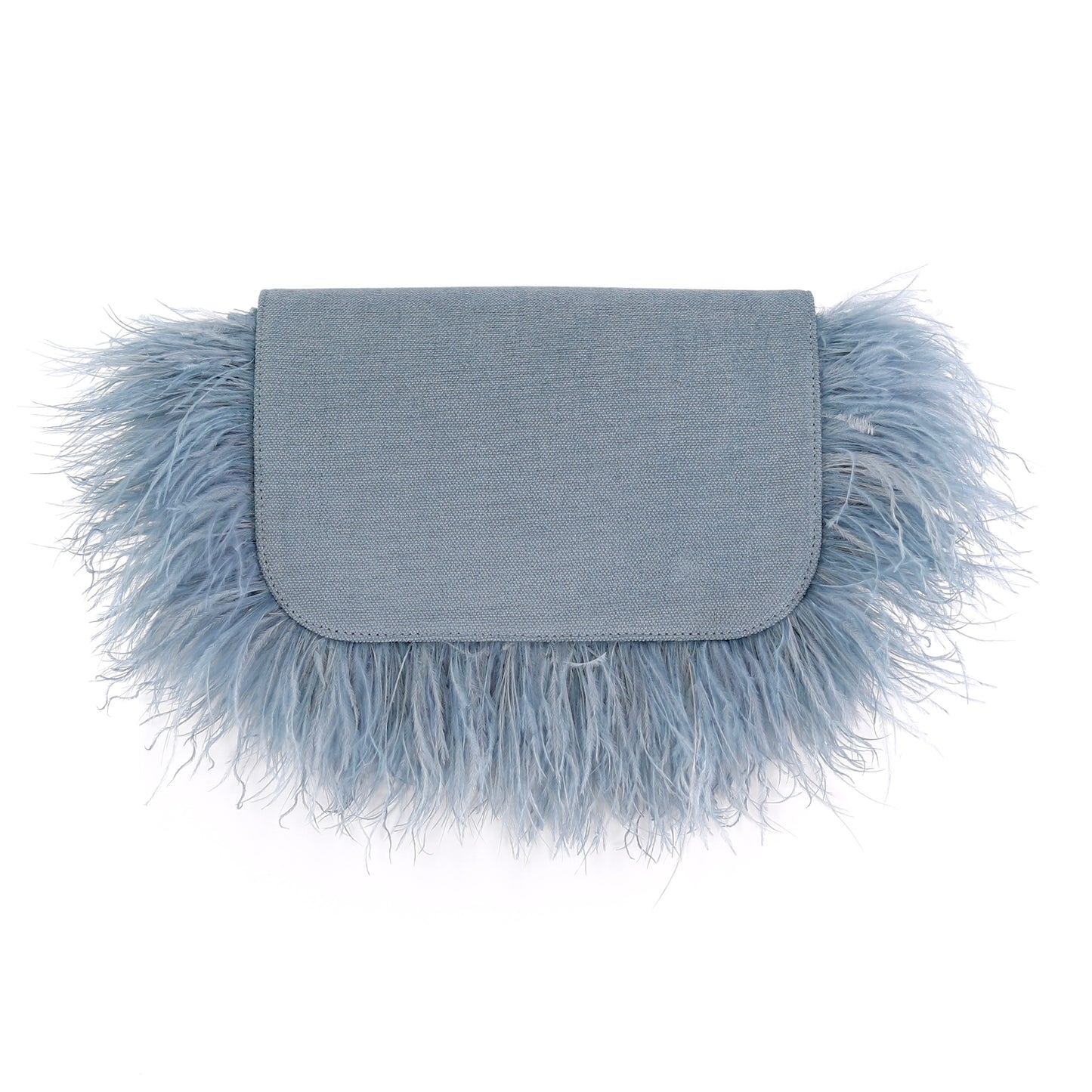 BIRDY feather flap misty blue small