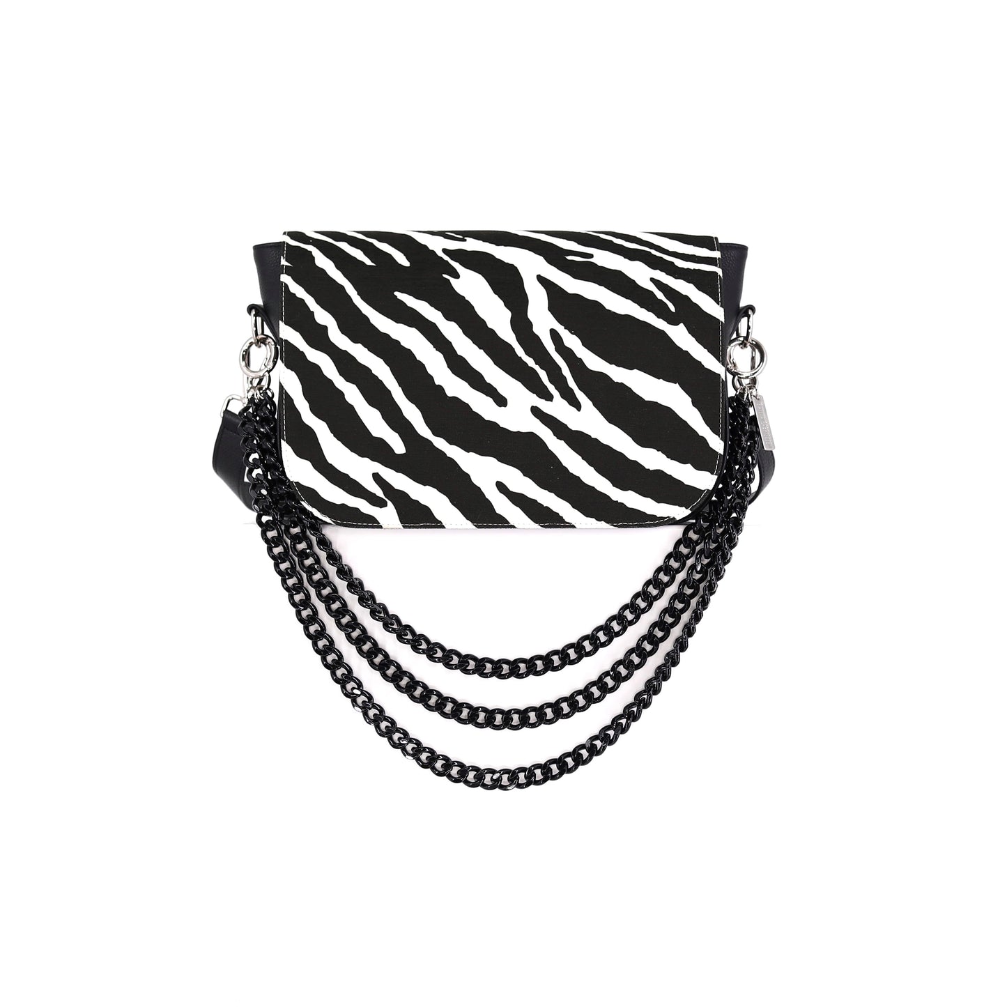 ZEBRA flap fabric print black off-white medium