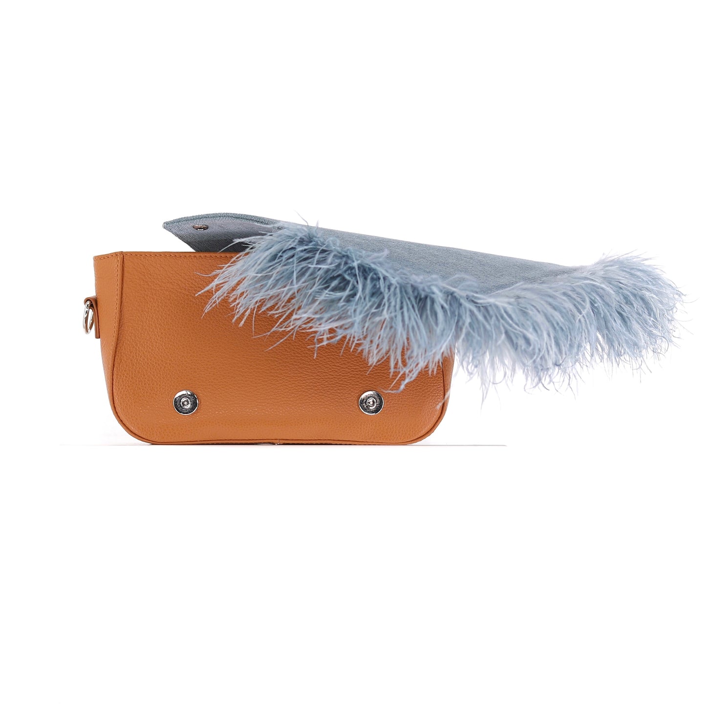 BIRDY feather flap misty blue small