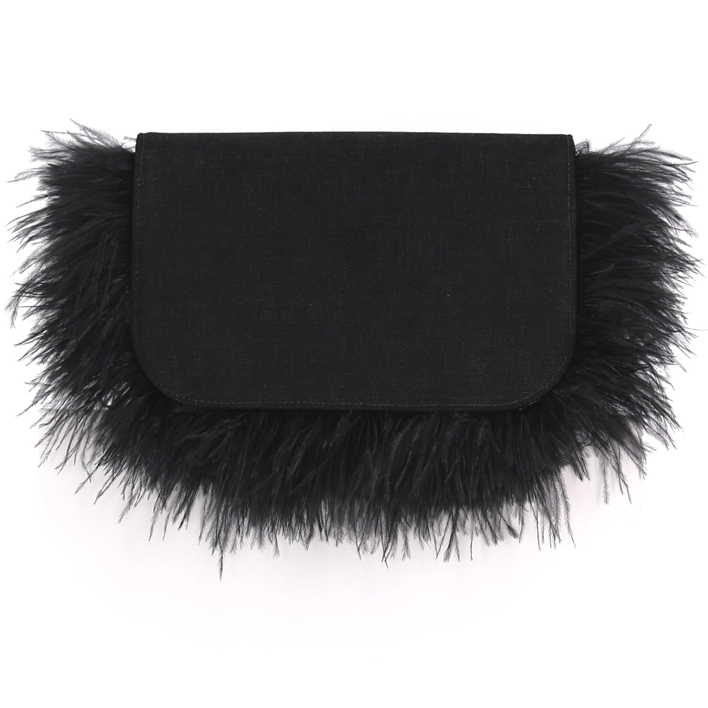 BIRDY feather flap black medium