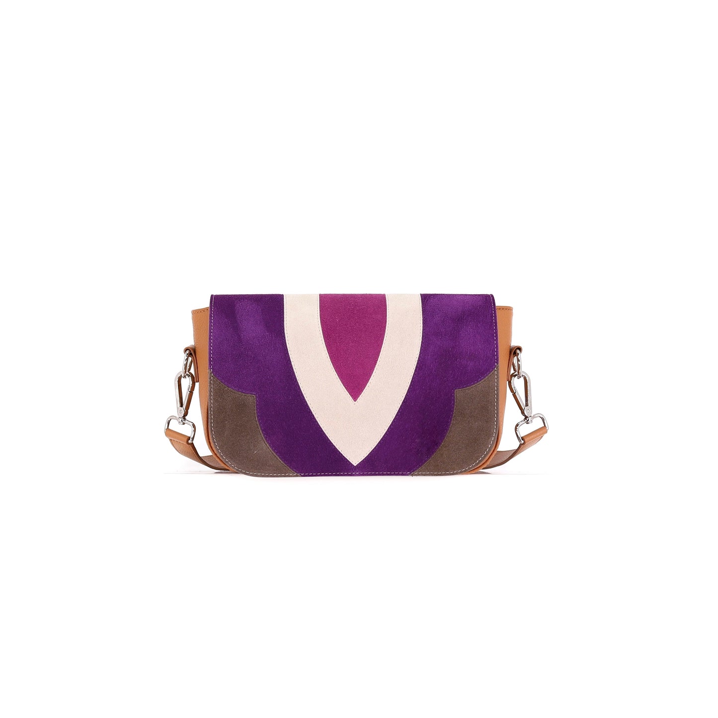 FREE SPIRIT flap genuine leather lilac small