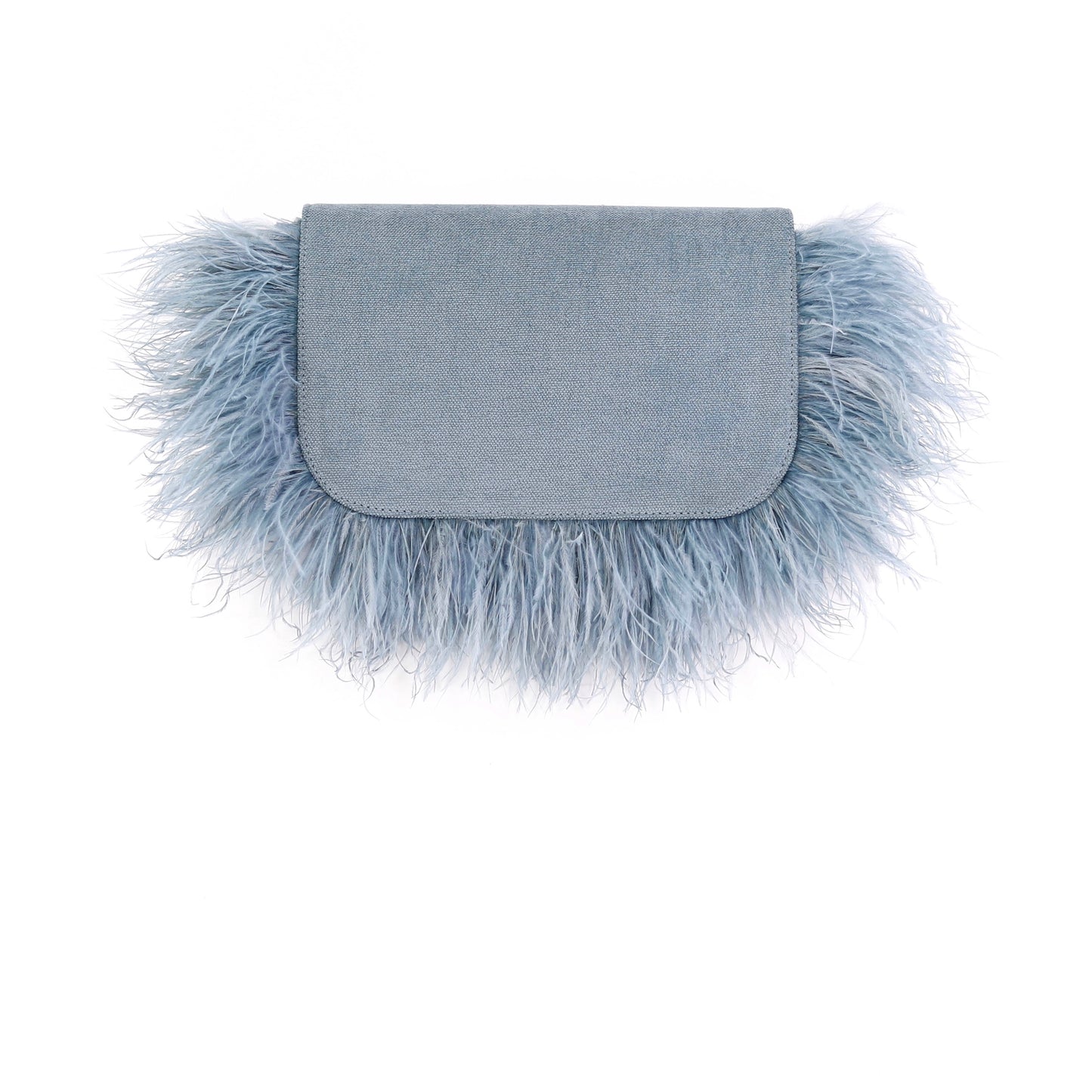 BIRDY feather flap misty blue small